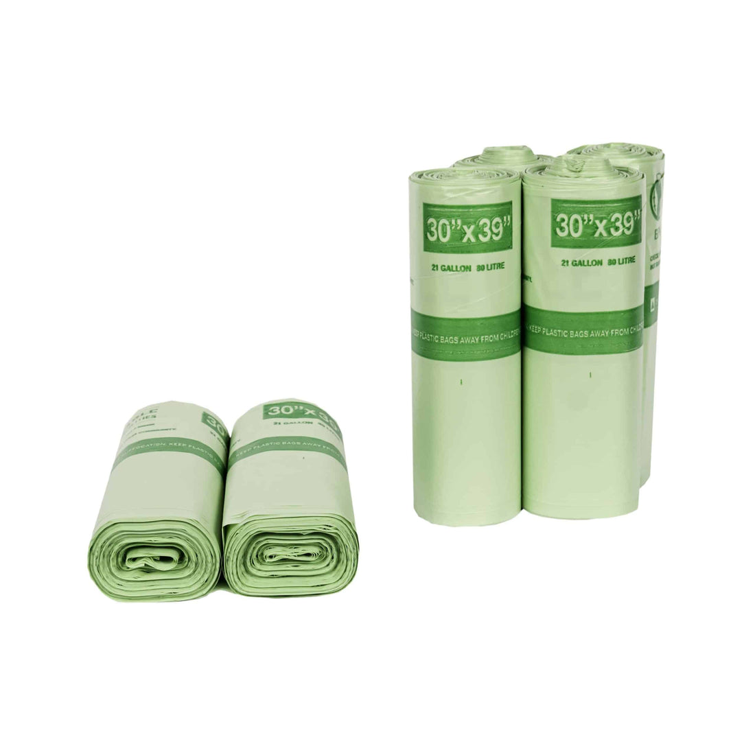 EcoSafe Zero Waste 30 Gallon Compostable Bags 30x39 (QTY 135), SKU HB3039-8 - Osadia Concept Store