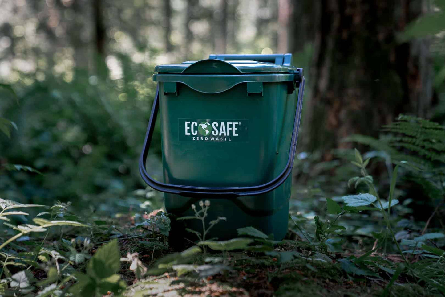 EcoSafe EcoCaddy 6-Gallon Compost Bin, Eco-Friendly Kitchen Trash, Food Waste Under Counter Bin (QTY 1), SKU ECGRN - Osadia Concept Store