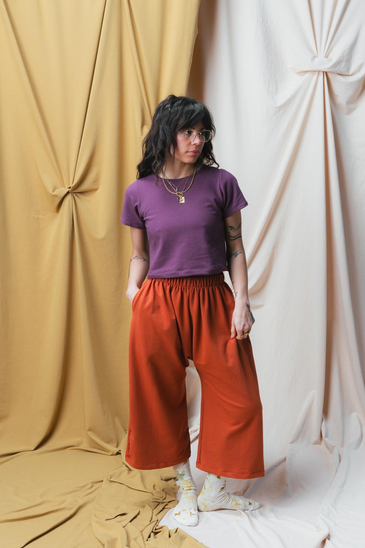 Eden Tee (Updated) in Plum