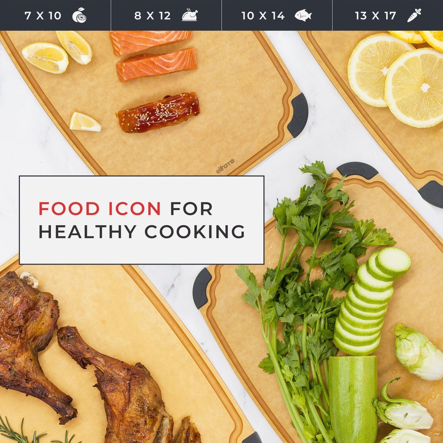 Essential Series Cutting Board,  X-Large -17" x 13"