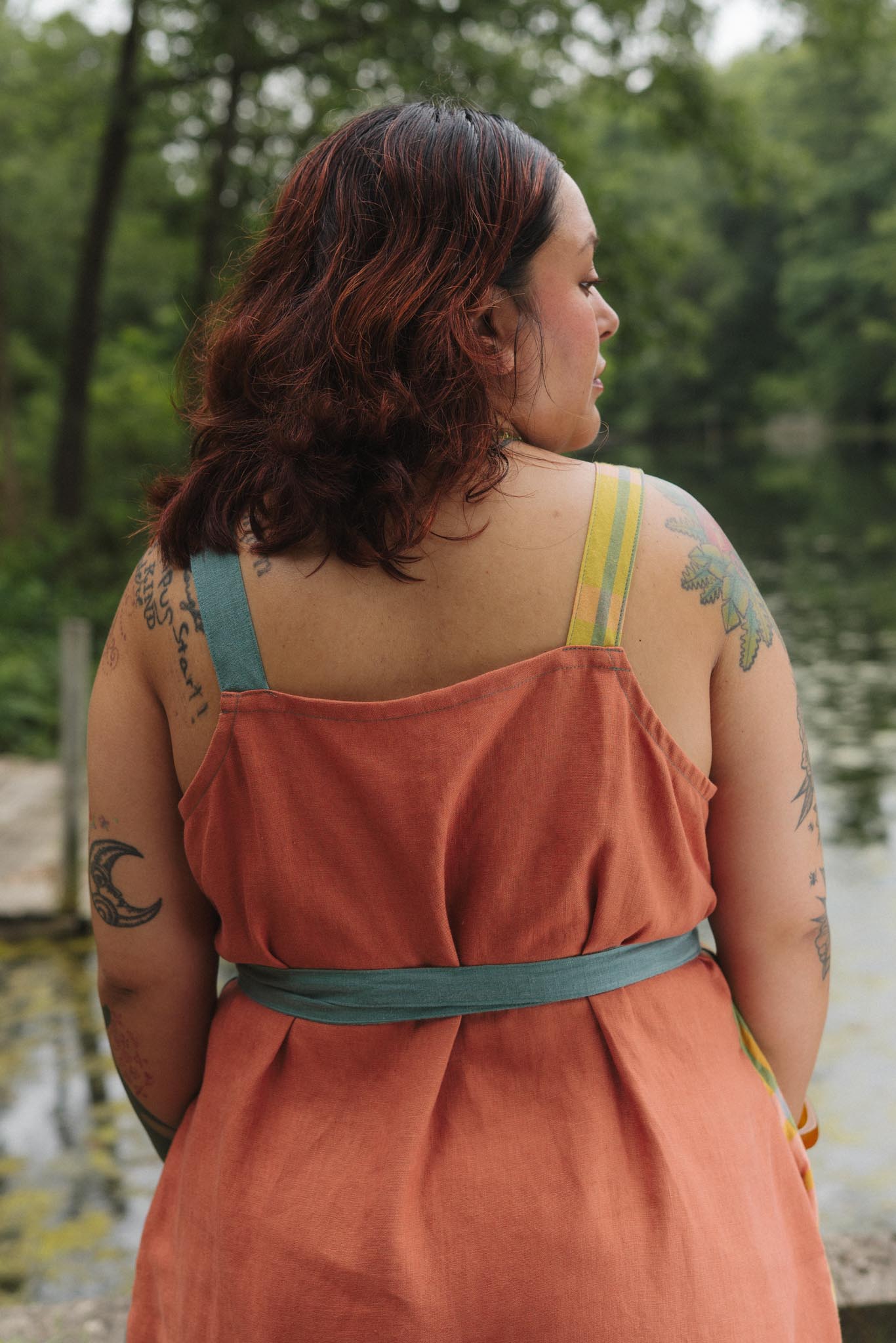 Soleil Dress (Updated) in Tangerine