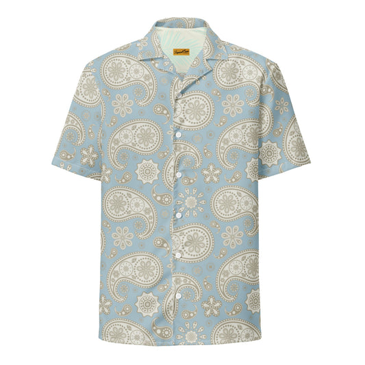 Exclusive Paisley Yacht Club Performance Button Down Camp Shirt