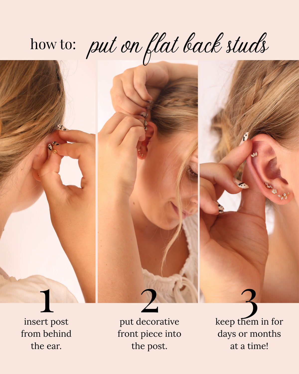 Braylei Flat Back Stud