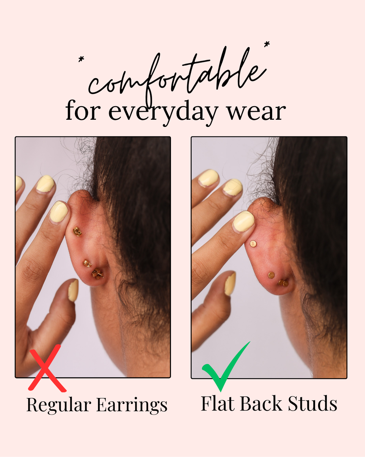 Braylei Flat Back Stud