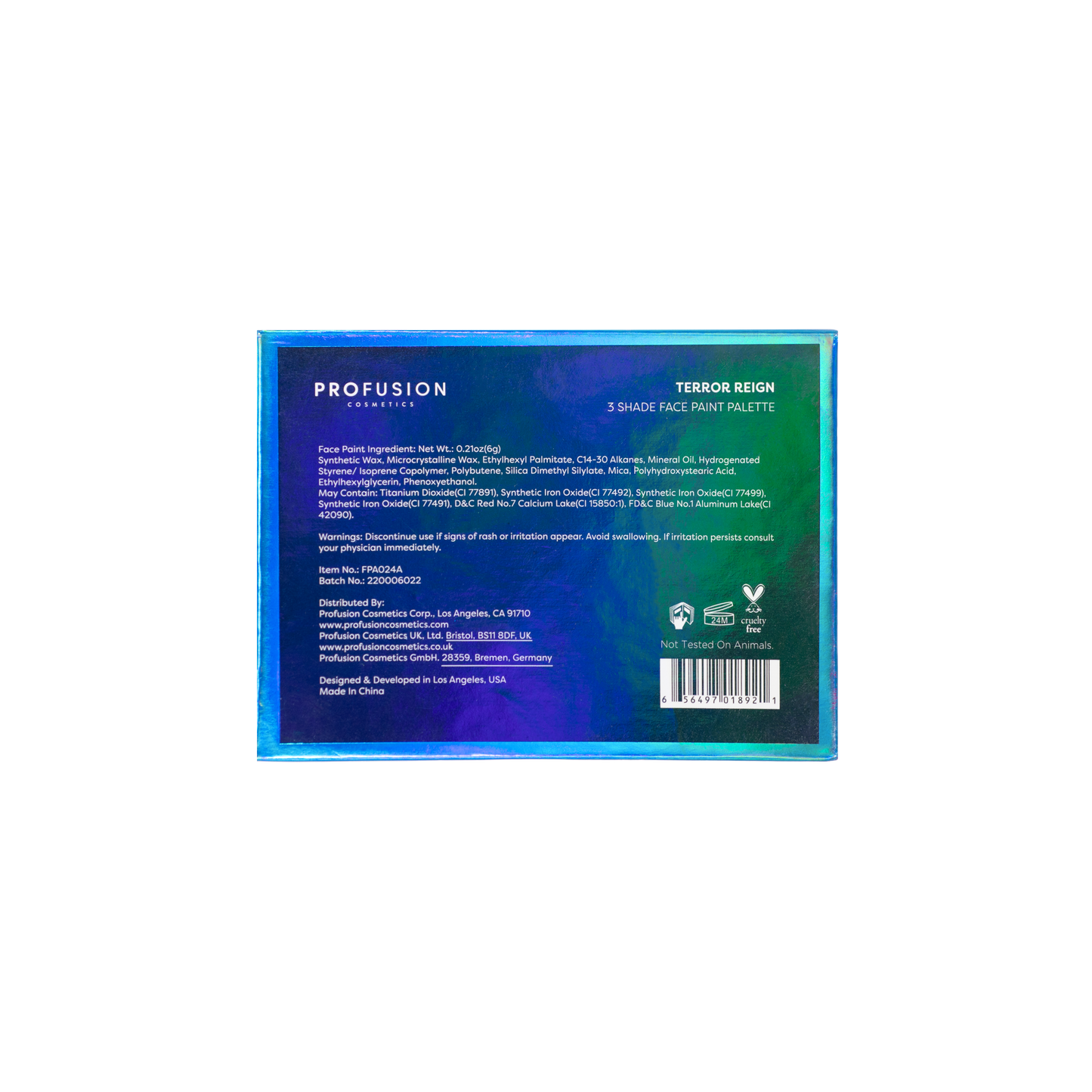 Sea Witch Face Paint - Terror Reign - Osadia Concept Store