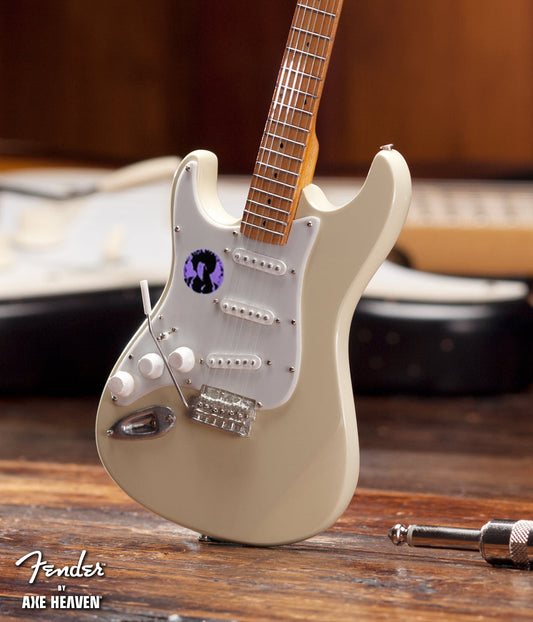 Jimi Hendrix Woodstock Fender™ Strat™ Cream Reverse Headstock Mini Guitar Replica w/Jimi Logo - Osadia Concept Store