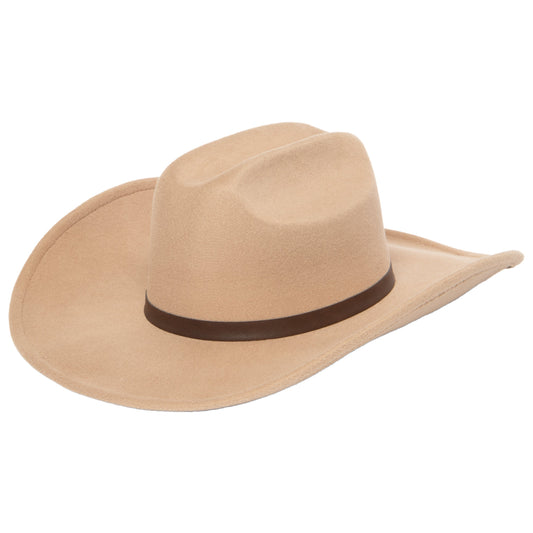 Men's Cowboy with Faux Leather Band