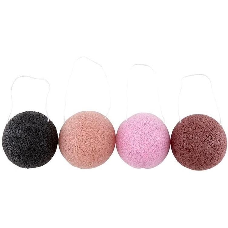 Facial Konjac Sponges in Blush Ash Tube Pack | Giftable Skincare Beauty Kit Set