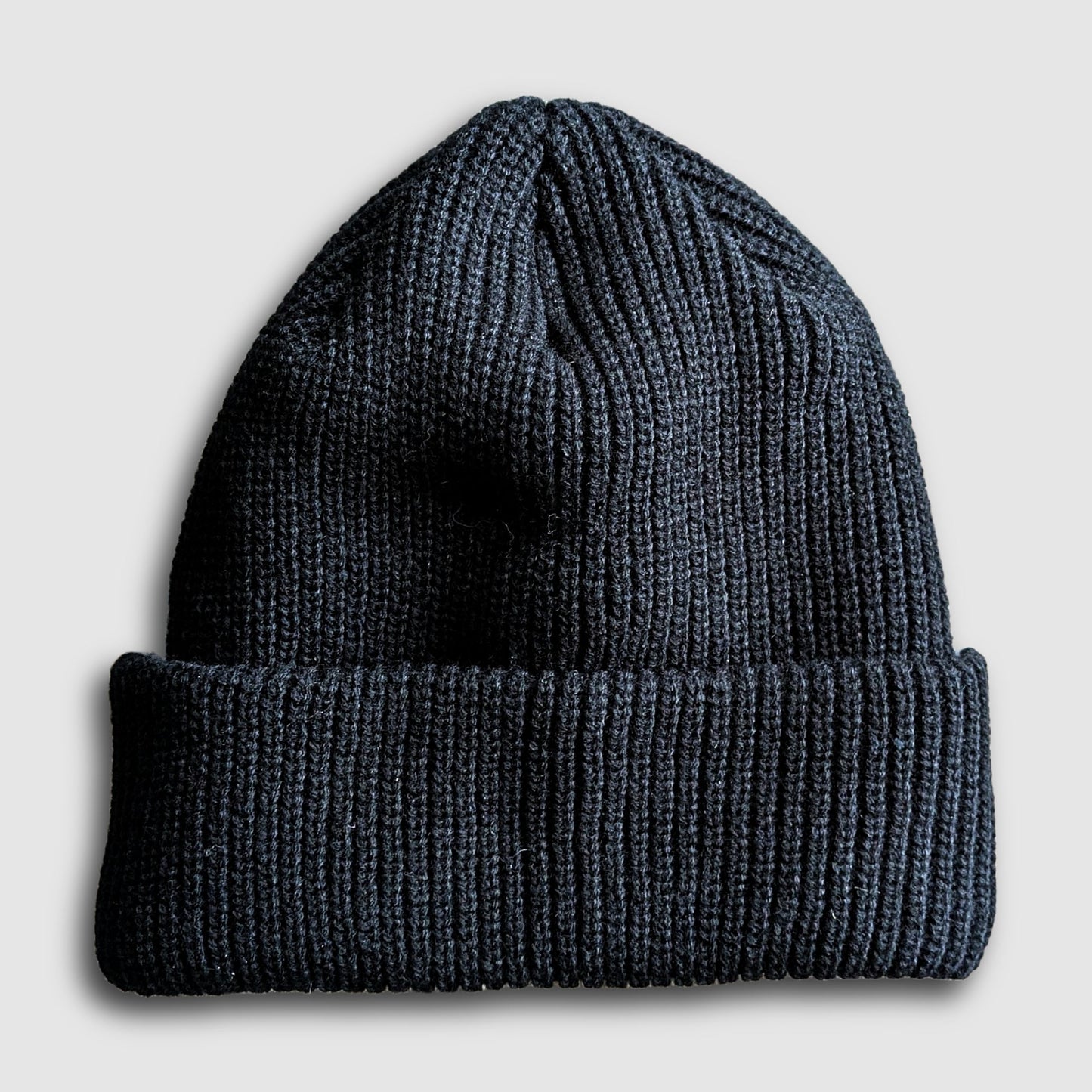 2-Tone Split Color Beanie - Black/Gray