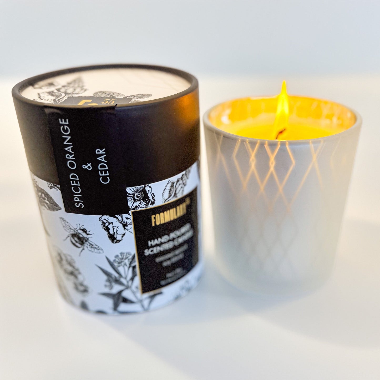 Spiced Orange & Cedar Holiday/Christmas Glow Candle