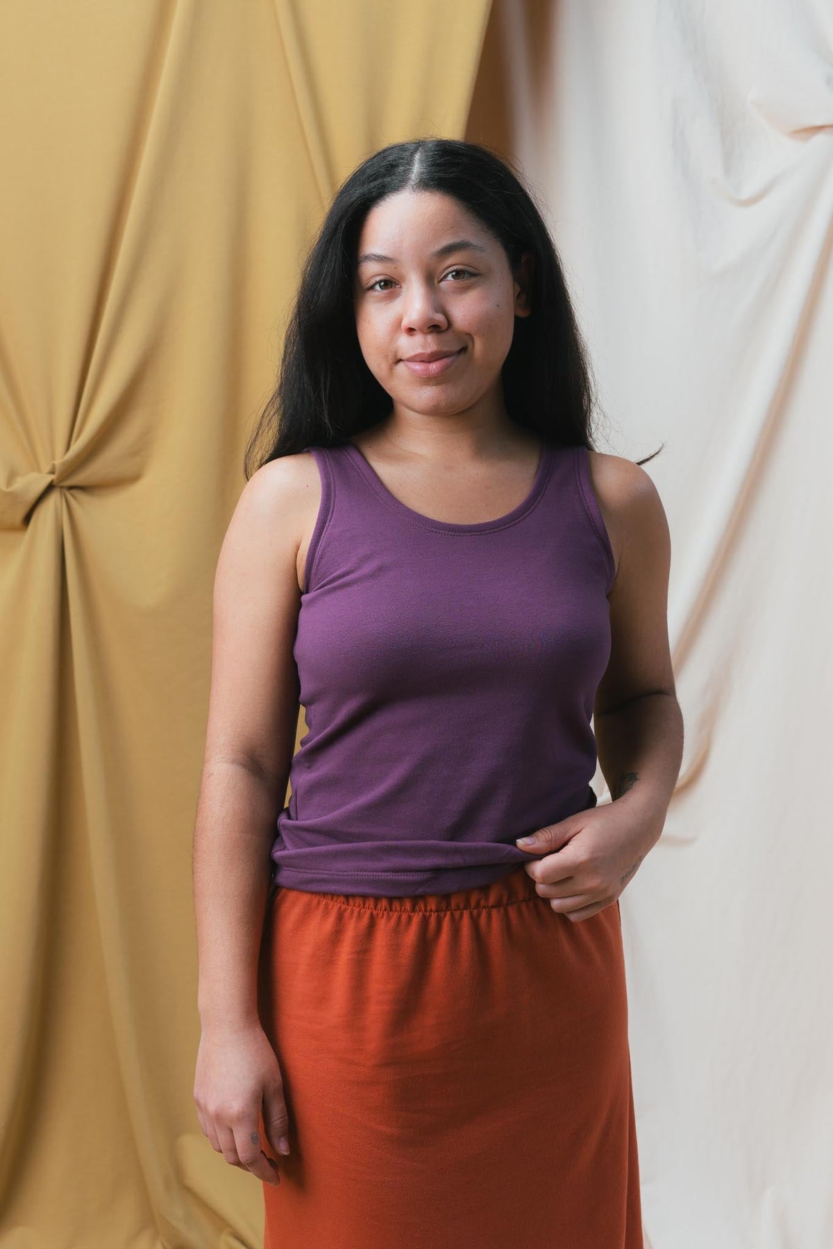 Frances Tank (Updated) in Plum