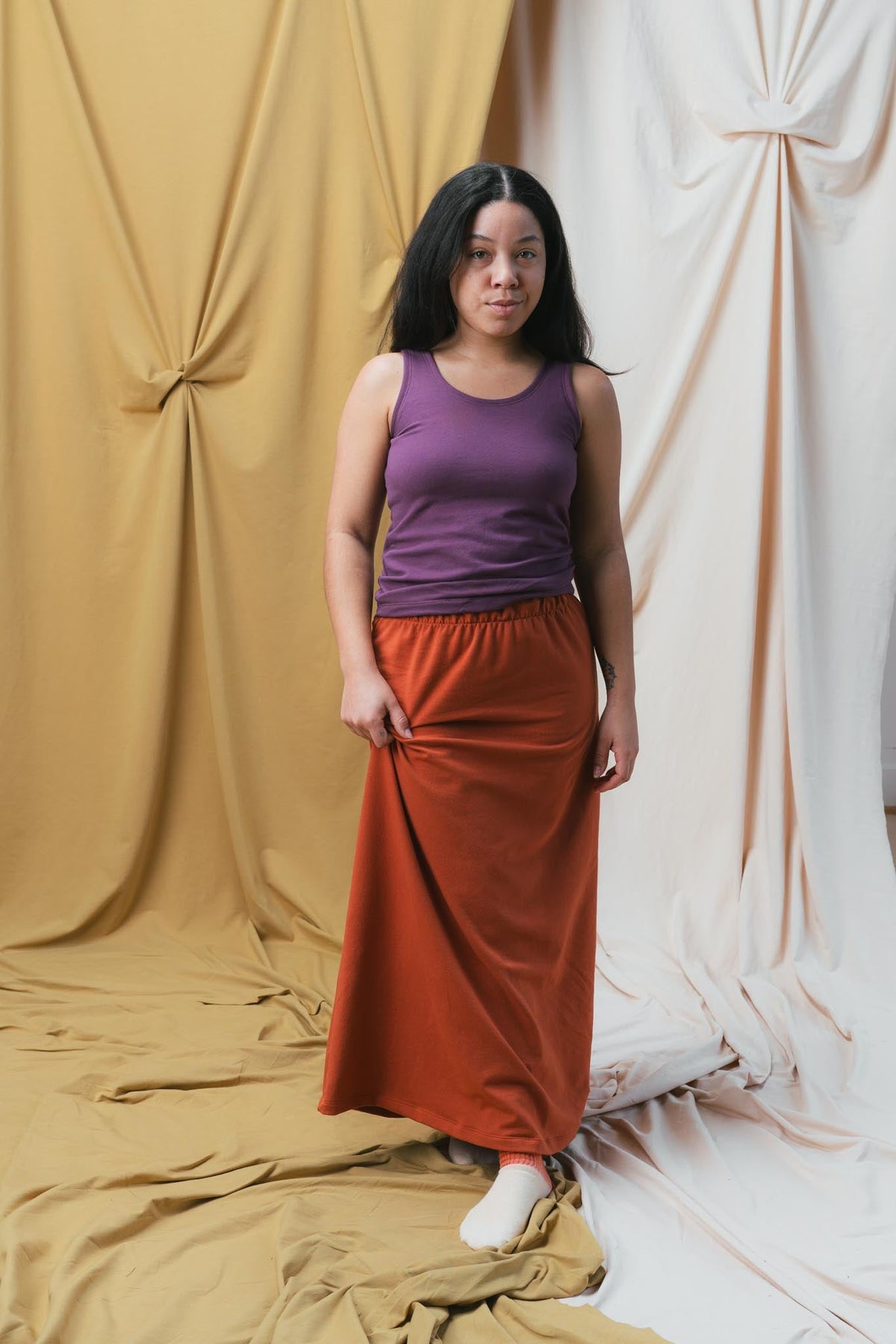 Frances Tank (Updated) in Plum