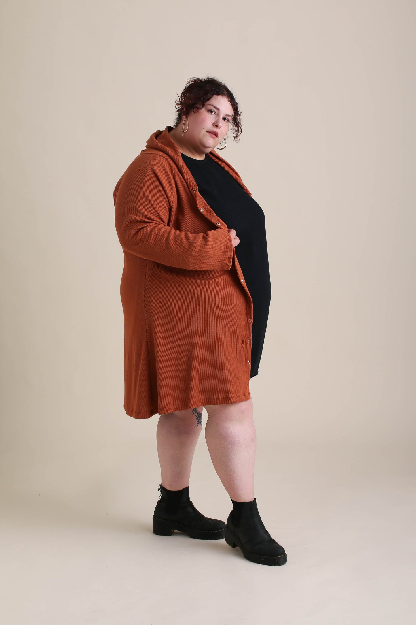 Atlas Cardigan in Sepia