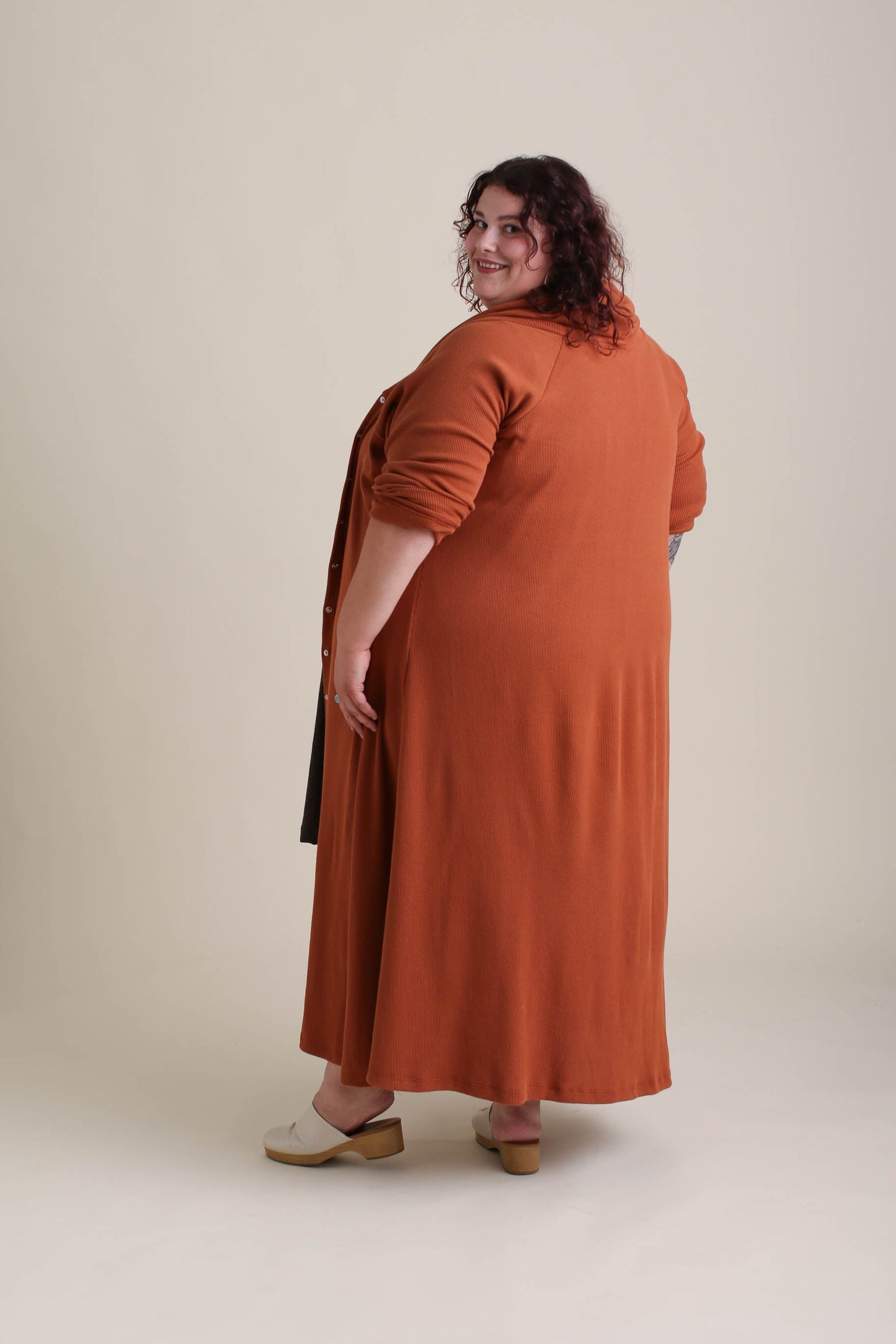 Compass Cardigan in Sepia