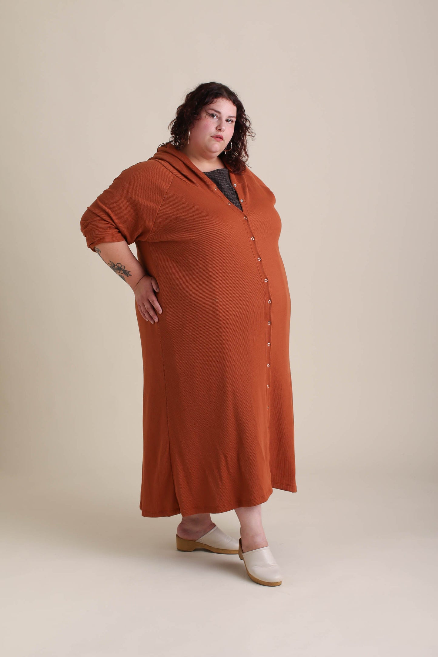 Compass Cardigan in Sepia