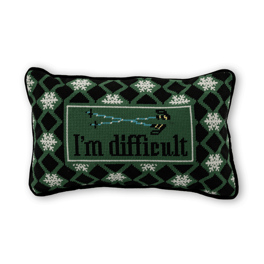 I'm Difficult Needlepoint Pillow