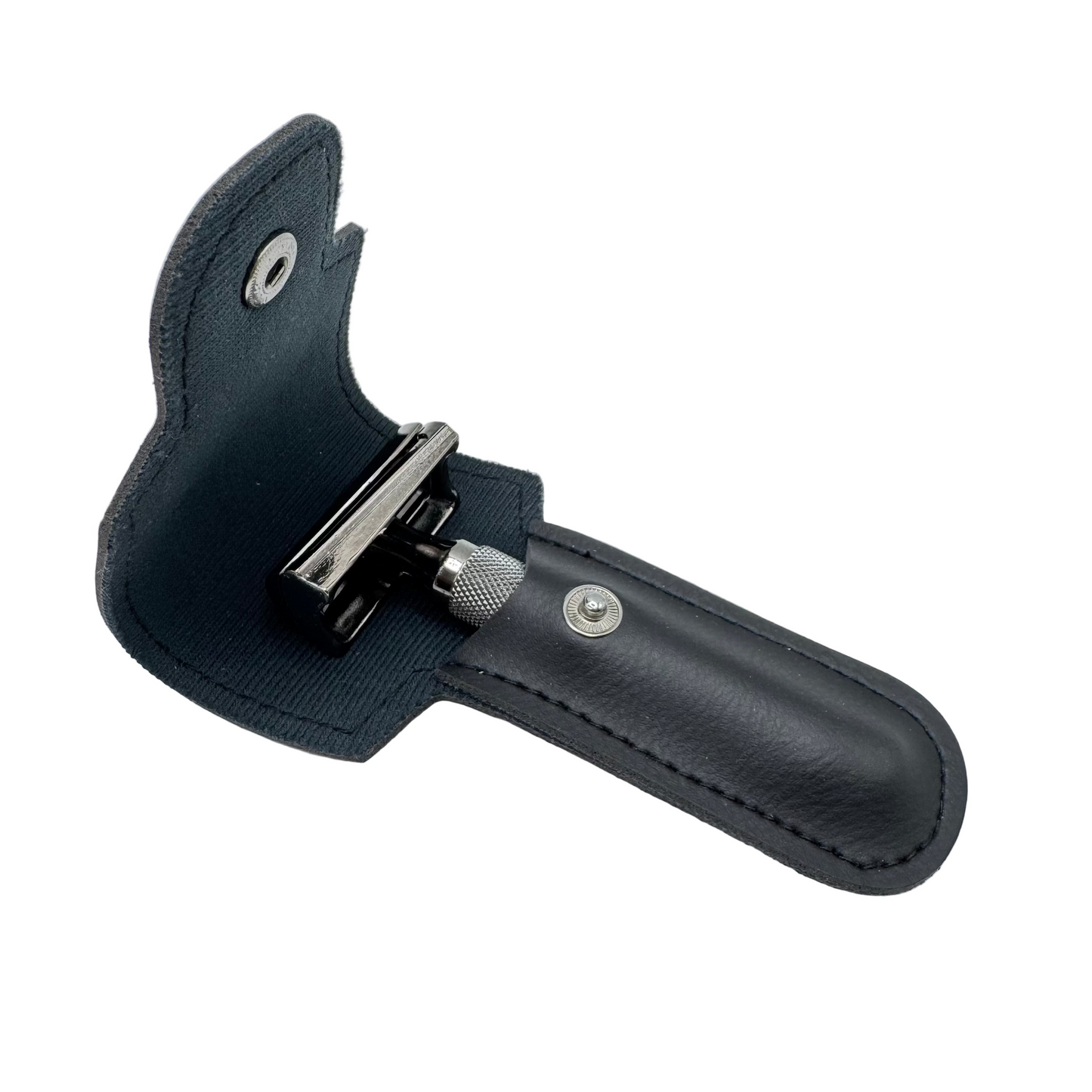 Dural Bronze Cheadle HD Slanted Head Double Edge Safety Razor + Pouch