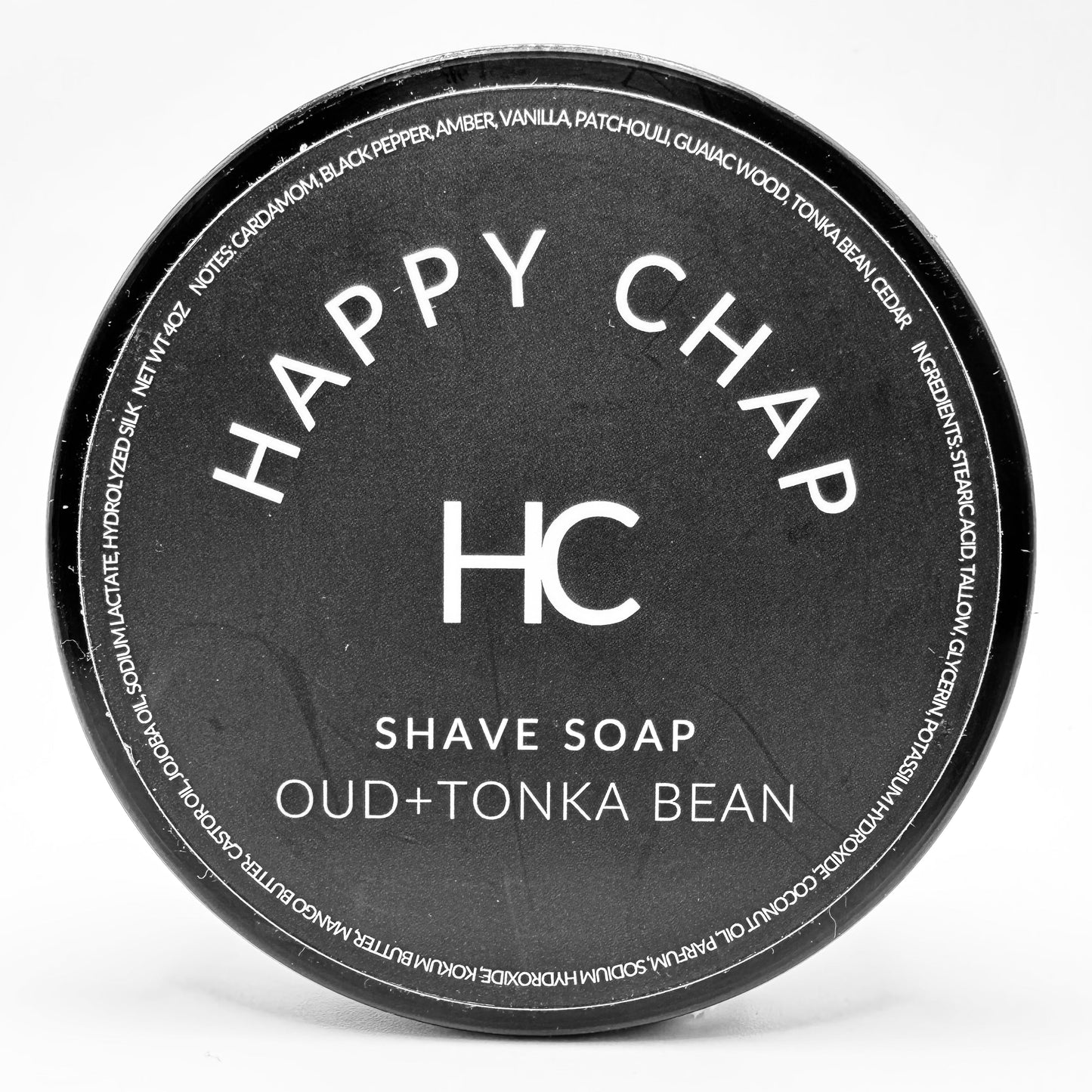 Happy Chap Oud + Tonka Bean Shaving Collection