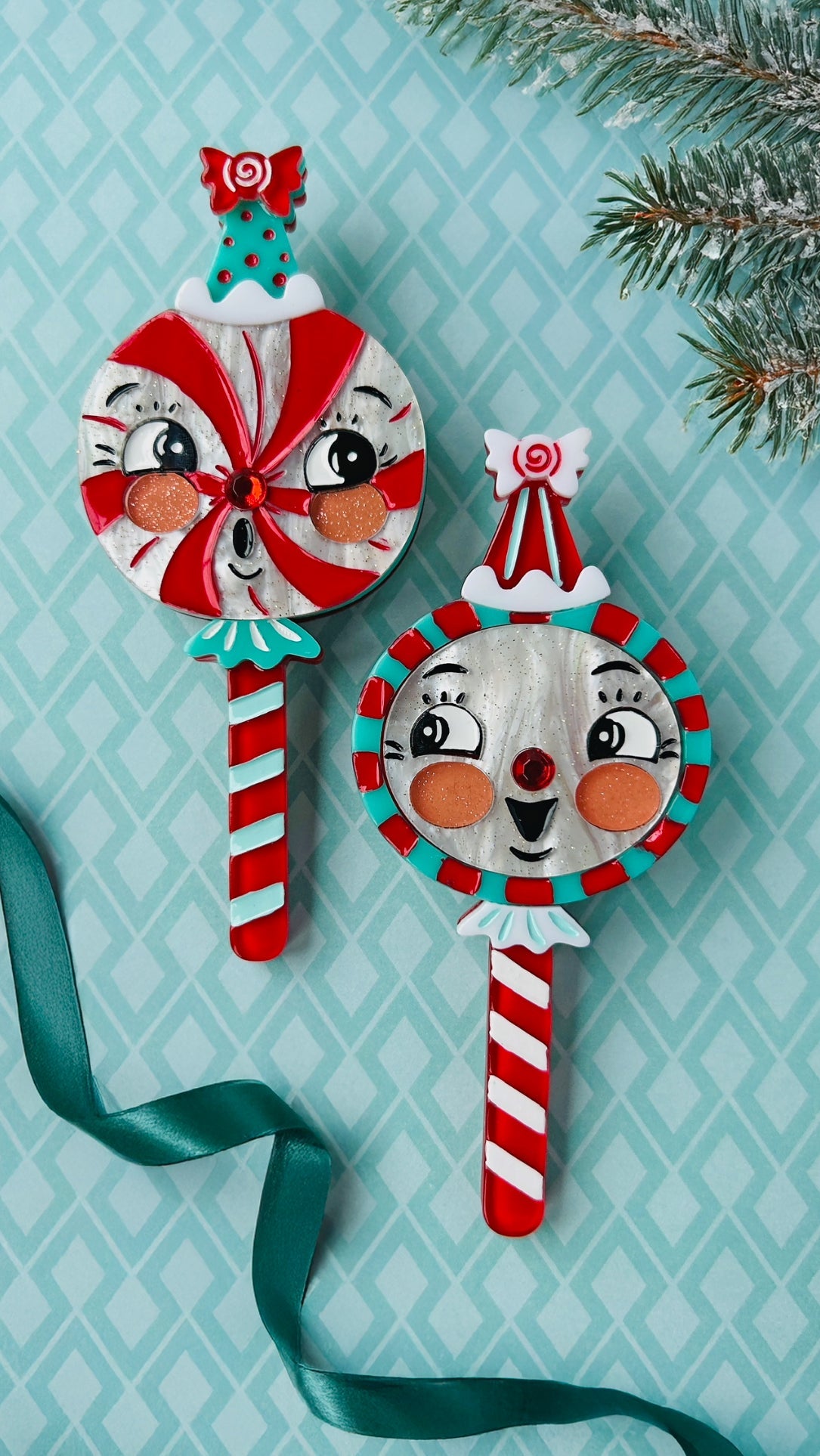 Laughing Merrymint Brooch by Johanna Parker x Lipstick & Chrome