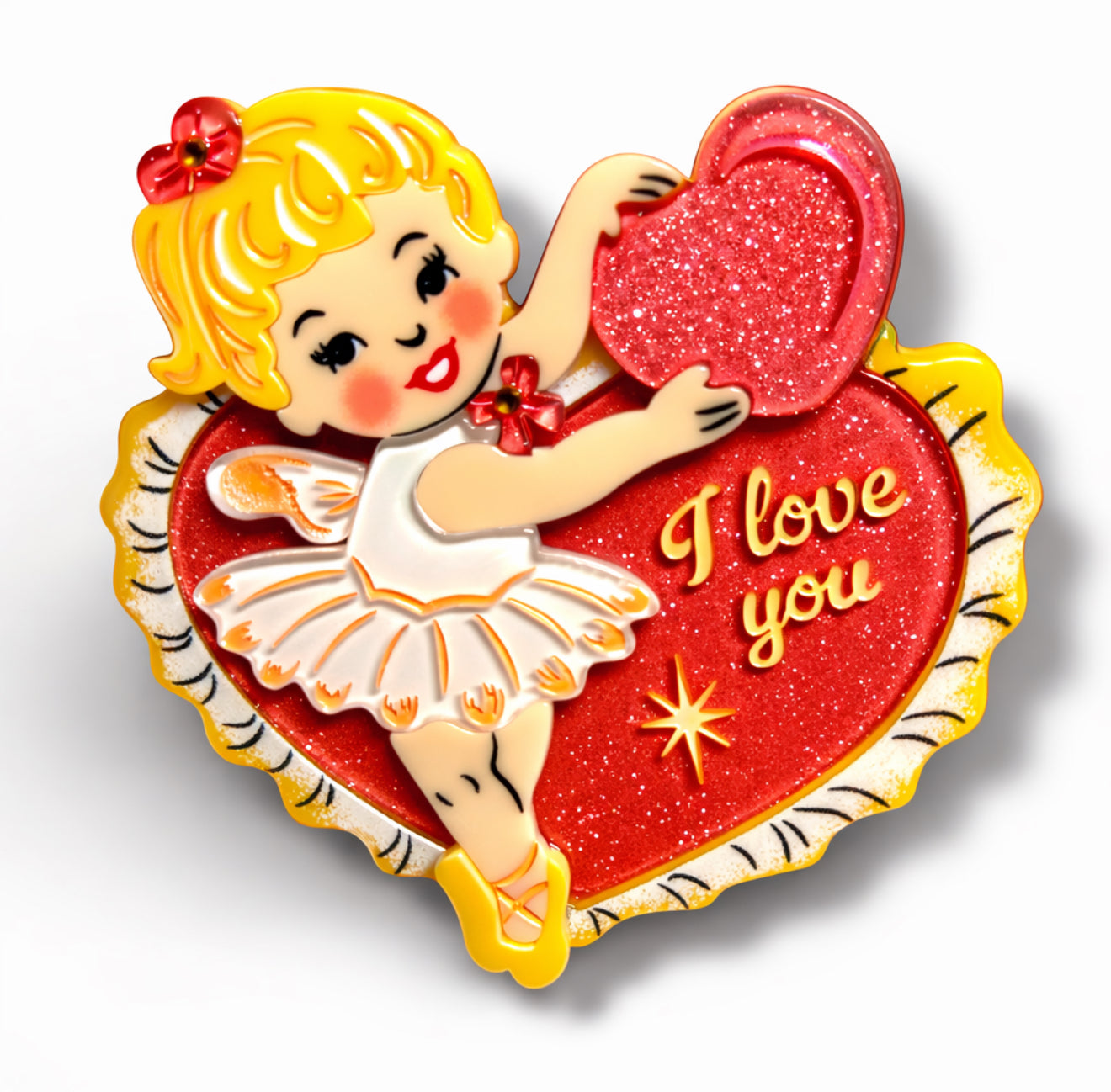 Retro Romance Brooch by 50's Vintage Dame x Lipstick & Chrome - Osadia Concept Store