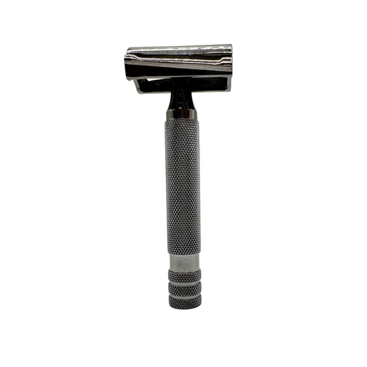 Dural Bronze Cheadle HD Slanted Head Double Edge Safety Razor + Pouch