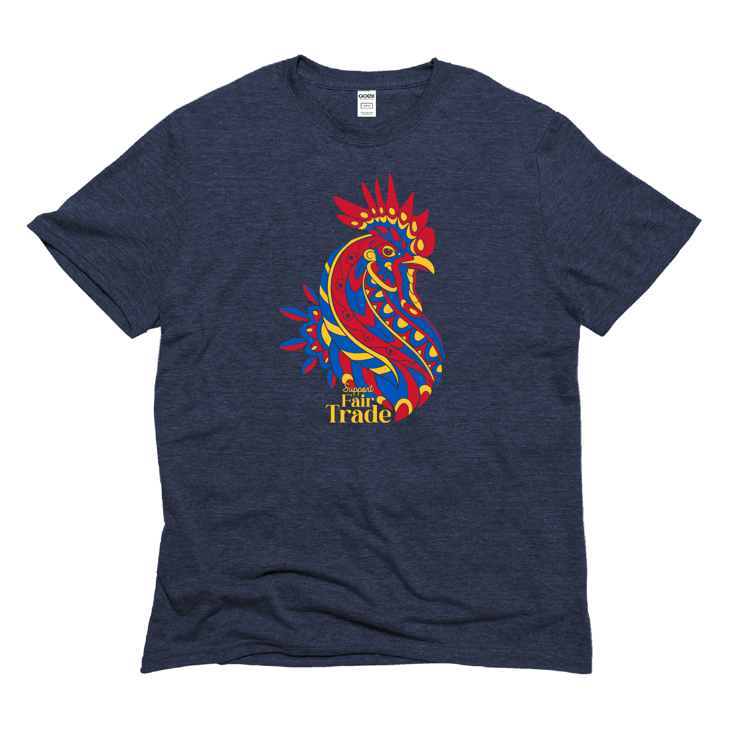 Support Fair Trade Rooster Unisex Eco-Triblend Tee
