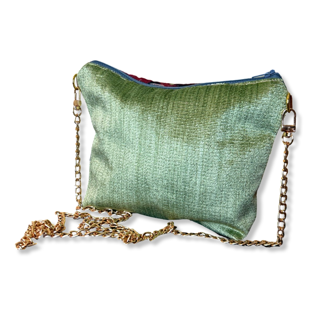 GG Logo Blooms Pink Vintage Scarf Crossbody Bag