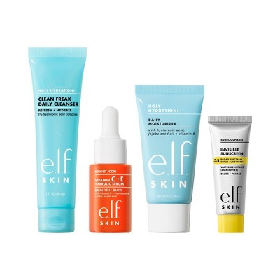 e.l.f. SKIN Wake the e.l.f. Up! Skincare Holiday Gift Kit 4ct - Imperfect Box