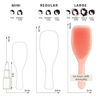 Tangle Teezer Ultimate Detangler Hair Brush Large Peach - New