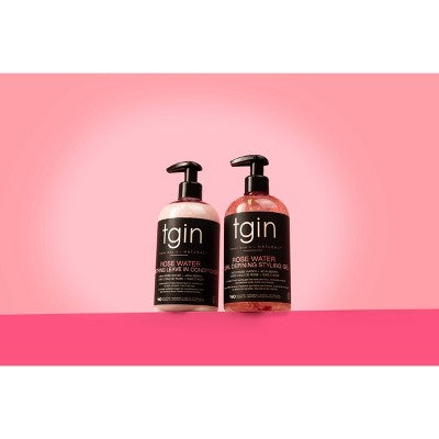 TGIN Rose Water Smoothing Leave In Conditioner 13 fl oz - New