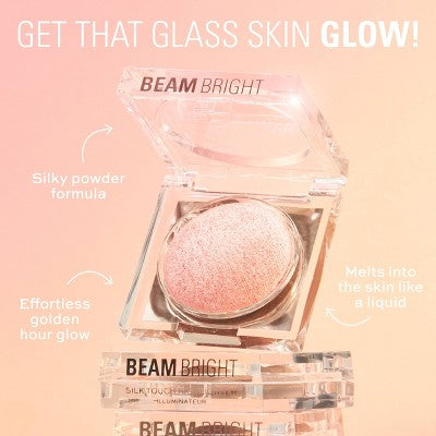 Makeup Revolution Beam Bright Highlighter Diamond Glow 0.08oz - Imperfect Container