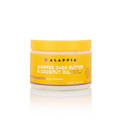 Alaffia Whipped Shea Butter & Coconut Oil Body Lotion Lavender 4 fl oz - New