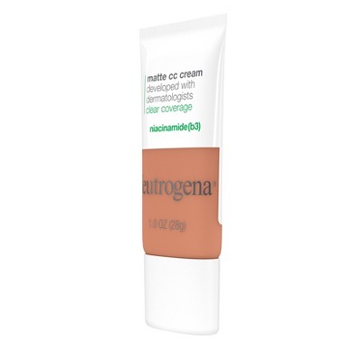 Neutrogena Clear Coverage Flawless Matte Color Correcting Cream, Full-Coverage 7.5 Ginger - New