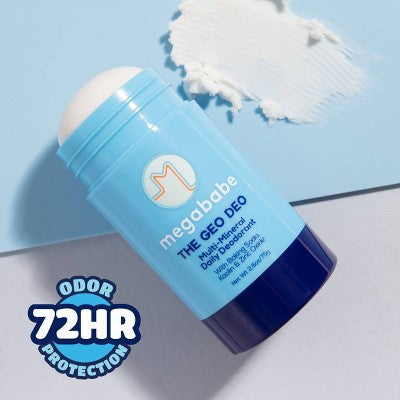 Megababe The Geo Deo Multi-Mineral Daily Solid Deodorant 2.6oz - New