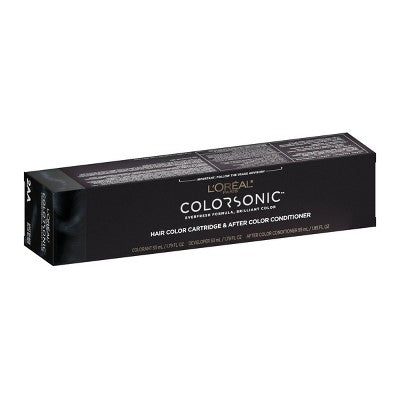 L'Oreal Paris Colorsonic Permanent Hair Color Cartridge Soft Black 2AA - Imperfect Box