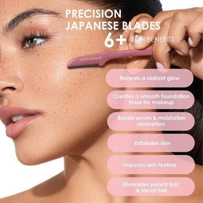 JAPONESQUE Precision Dermaplaner Facial Brush Razors 3ct - New - Osadia Concept Store
