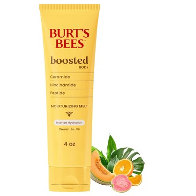 Burt's Bees Boosted Body After Shower Moisturizer Melt Ceramide Complex 4oz - NEW