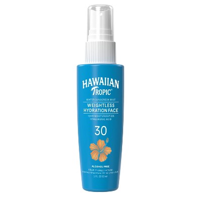 Hawaiian Tropic Weightless Hydration Water Face Mist Sunscreen SPF 30 2.1oz - Imperfect Box - Osadia Concept Store