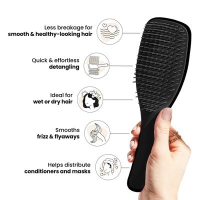 Tangle Teezer Ultimate Detangler Hair Brush Black - Imperfect Box