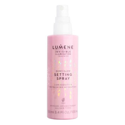 Lumene Invisible Illumination Dewy Glow Setting Spray 3.4 fl oz - New
