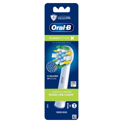 Oral-B Floss Action X-Filament Replacement Brush Heads 3ct - Imperfect Box