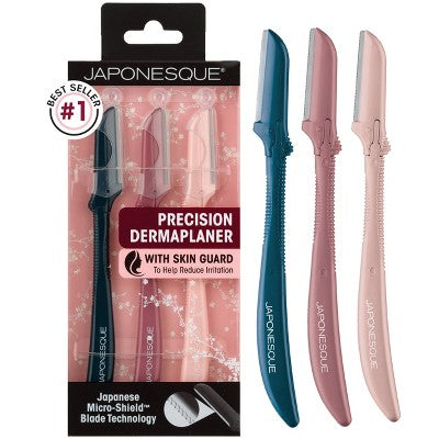 JAPONESQUE Precision Dermaplaner Facial Brush Razors 3ct - New - Osadia Concept Store
