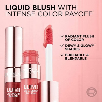 L'Oreal Paris True Match Lumi Le Liquid Blush for Cheeks Dewy Bright Pink 0.33 fl oz - New