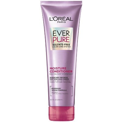 L'Oreal Paris EverPure Moisture Rosemary Oil Conditioner for Dry Hair 8.5 fl oz - Imperfect Container