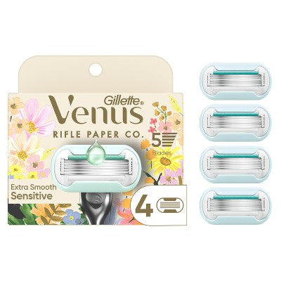 Rifle Paper Co. + Venus Deluxe Smooth Sensitive Razor Blade Refills 4ct - Missing Box