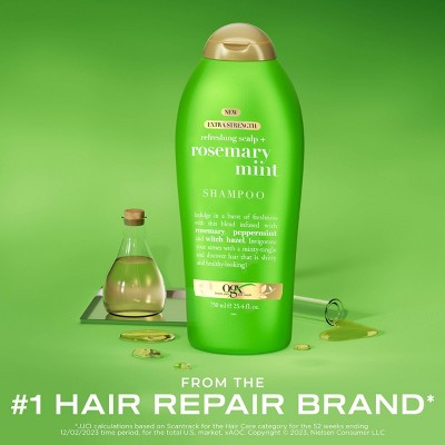 OGX Rosemary Mint Extra Strength Hair Shampoo 25.4 fl oz - Imperfect Container