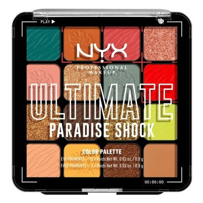 NYX Professional Makeup Ultimate Eyeshadow Palette Paradise Shock 0.32oz - New