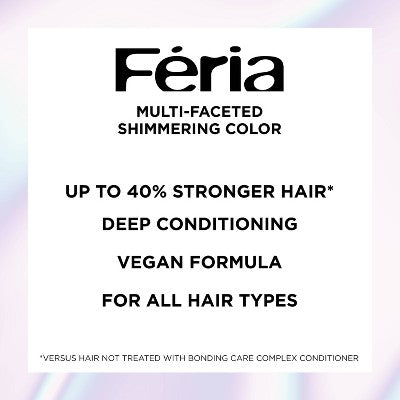 L'Oreal Paris Feria Shimmering Color B61 Hi-Lift Cool Brown 1 Kit - Imperfect Box