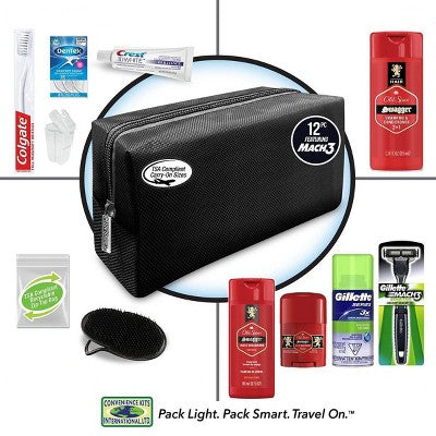 Convenience Kits International Men's Bath and Body Deluxe Travel Kit Old Spice Trial Size 12ct - New