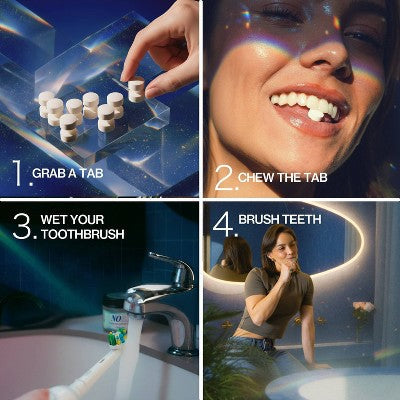 NOBS Fluoride-Free Toothpaste Tablets Classic Mint 62 Tablets/1.31oz - Missing Box